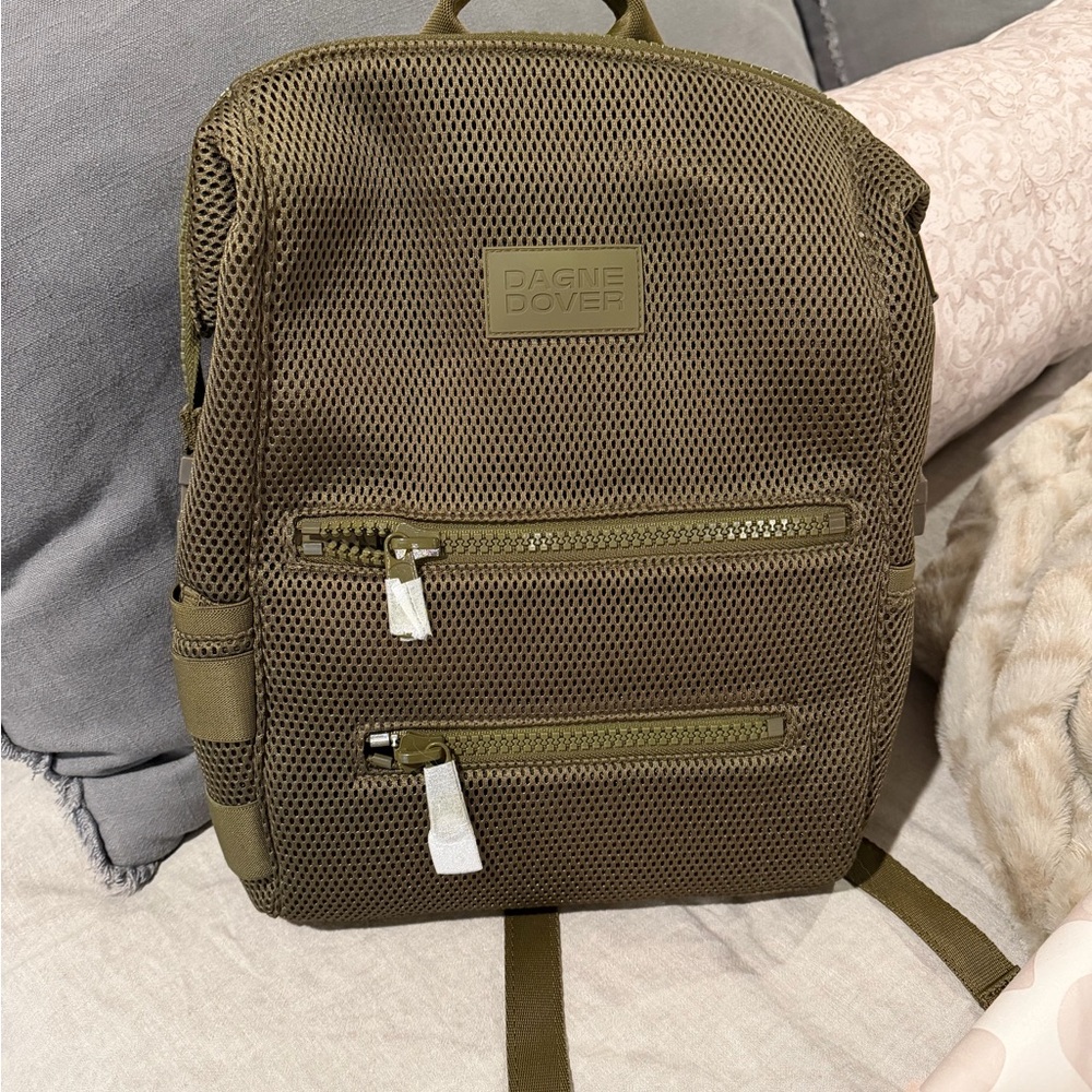 Dagne Dover Olive Mesh Baby Bag